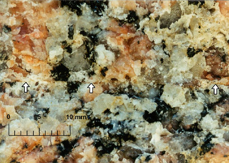 Pyramiden von Gizeh - Nahaufnahme Granitblöcke Taltempel des Chefren