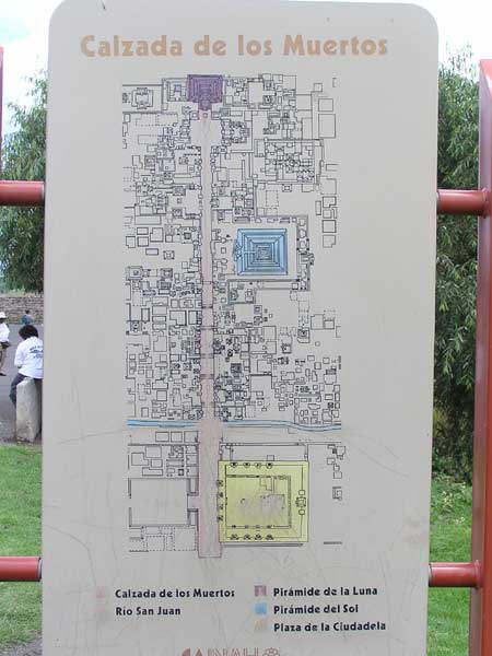 Plan der Pyramidenanlage in Teotihuac�n